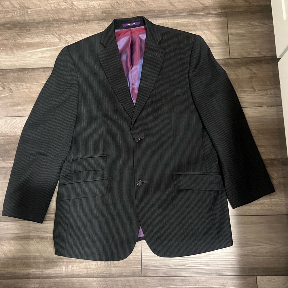 Ted Baker Charcoal Pinstripe Blazer